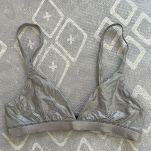 Skims Fits Everybody Bralette Silver